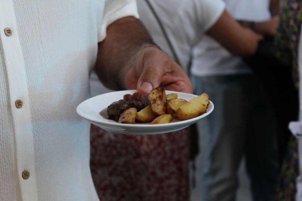 effiloché de taureau et pommes grenailles